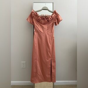 Anthropologie Ruffled Off-Shoulder Dress